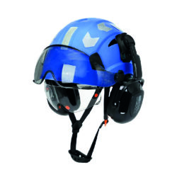Casco de Seguridad Industrial Certificación CE EN397:2012 + ANSI Z89.1 - Tipo 1 Clase C - Azul