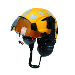 Casco de Seguridad Industrial Certificación CE EN397:2012 + ANSI Z89.1 - Tipo 1 Clase C - Amarillo
