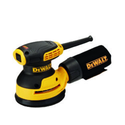 Lijadora Roto Orbital, 5 pulgadas Color Amarillo DeWalt