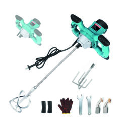 Yayusi 2600W Mezclador de Cemento Eléctrico,Mezclador de Hormigón de Mano de 6 Velocidades